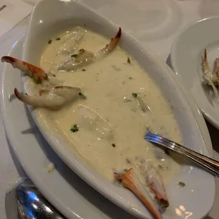 Crab Claws in Creme sauce