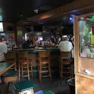 people sitting at the bar