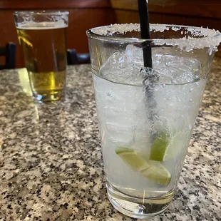 Margarita and beer