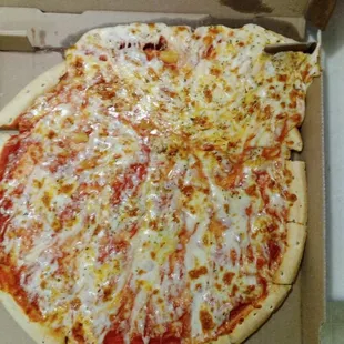 a pizza in a box