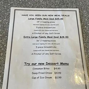 Seasonal menu 9/26/21