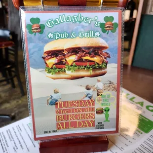 the menu