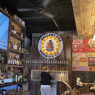 Bar and our great bartender!
