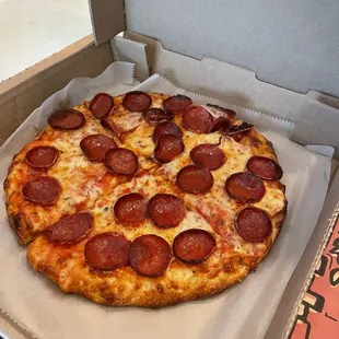 Mini pepperoni pizza