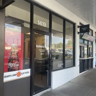 Front entrance...store front amongst many