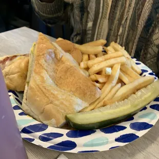 Galleria Deli Cuban with fries!