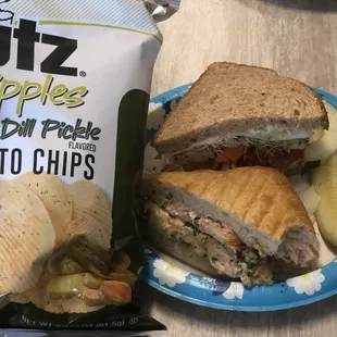 Me and my boyfriend can't decide so we bought the Salmon panini and the veggie power house and split it!