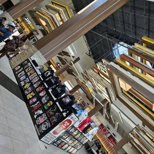 the interior of a mall
