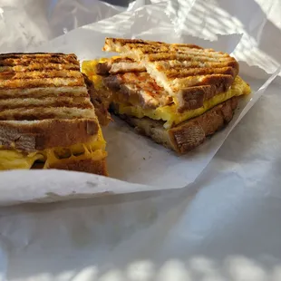 Sausage egg cheese panini. Perfection.