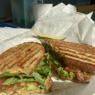 Chicken club panini