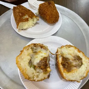 Arancini and panzerotti