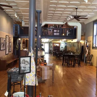 the interior of a museum