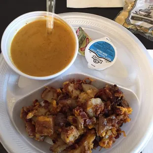 Pumpkin soup was delicious!