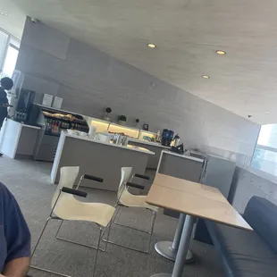 Cafe near closing time