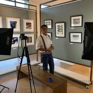 Fashion shoot in the gallery