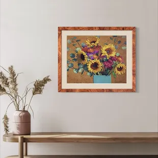 By Sarah Blumenschein, Sunflower with Bouquet,  from New Mexico Chromatics, opening June 7, 5-7 pm