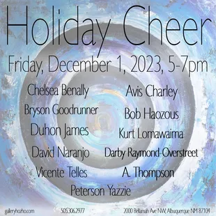 Join Gallery Hozho for the opening of Holiday Cheer!