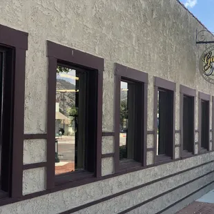 Side view of business