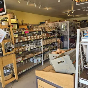 A picture of the market at the front of the store.