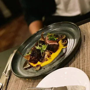 a plate of food on a table
