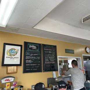 The menu, but the chili cheese omelette supposed to be the bomb!
