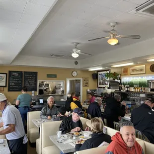 Inside the diner