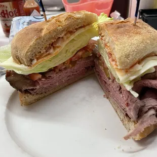 The Works - Roast Beef Sandwhich