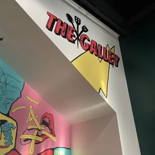 a mural of a cartoon character