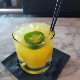 Mango Margherita with Jalepeno