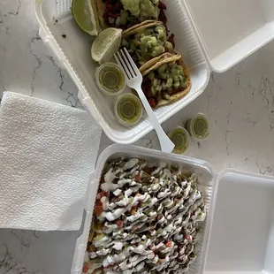 Chicken Tacos and Carne Asada Nachos! Best food on the east side! You will not be disappointed!