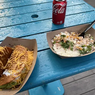 Puffy Tacos &amp; Esquites