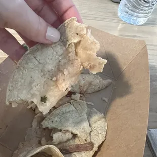 Tacos: beef and fish