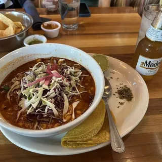 Pozole Rojo Sope