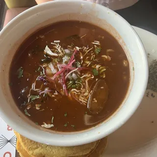 Pozole Vegetariano Sope