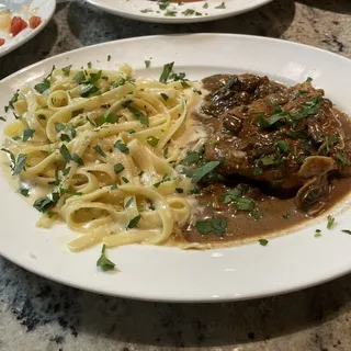 Chicken Marsala and Pasta