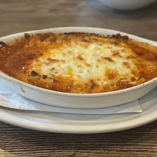 Lasagna lunch special $8 with salad