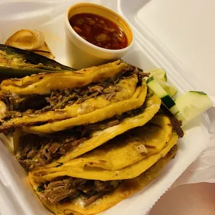 Queso birria tacos