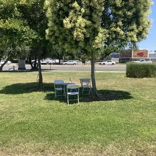 Outdoor sitting area