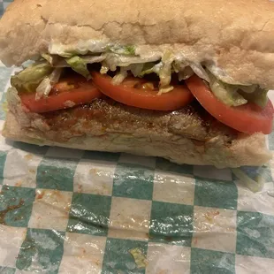 Italian sausage poboy