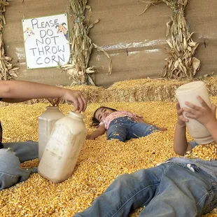 Corn pit play time!