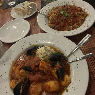 Seafood Creole &amp; Jambalaya