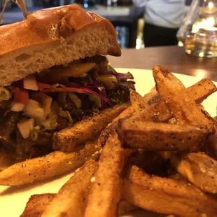 Lamb shank sandwich. (It was a special)