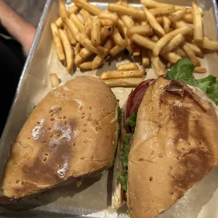 Italian Sub and fries