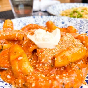 a close up of a plate of food