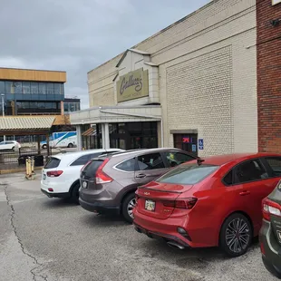 cars parked in a parking lot