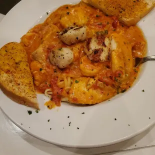 Seafood Diavolo- added Scallops
