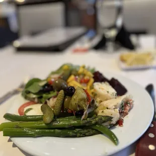 First plate from the salad bar