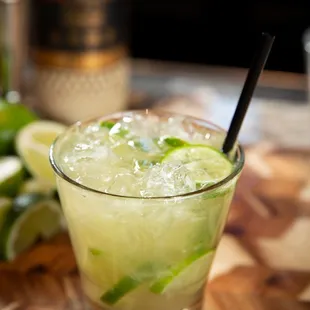 Brazil's national drink is the Caipirinha made with cachaça (distilled from sugar cane), sugar, and fresh lemons.
