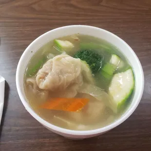 Vegetable Wonton Soup