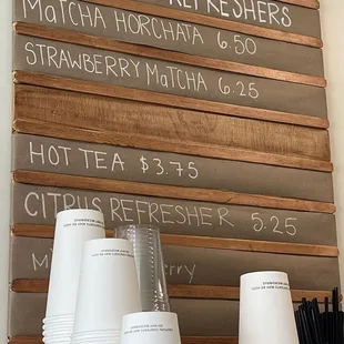 Non coffee menu